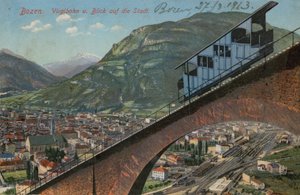 Bolzano - funicolare e vista della città da Italian Photographer