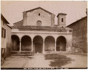 Chiesa dello Spirito Santo, Ravenna, Emilia-Romagna, Italia, fotografia di Pietro Poppi, Bologna, ca 1900 da Italian Photographer