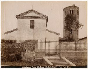 Chiesa di Santa Maria Maggiore, Ravenna, Emilia-Romagna, Italia, fotografia di Pietro Poppi, Bologna, ca 1900