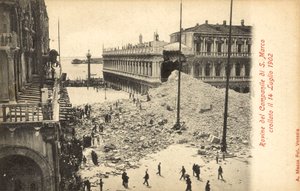 Crollo del Campanile di San Marco, Venezia, 14 luglio 1902