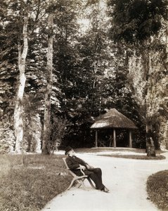 Giuseppe Verdi nel giardino di Villa Verdi, Sant