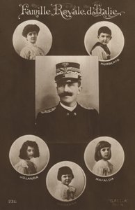 Re Vittorio Emanuele II e la sua famiglia da Italian Photographer