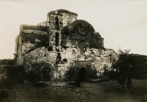 Monastero di Agios Varnavas, Engomi, Cipro, fotografia di Camille Enlart, Parigi
