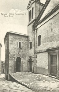 Perugia: Chiesa Parrocchiale di Santa Croce (b/w photo) da Italian Photographer