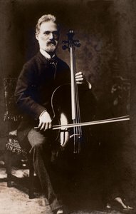 Ritratto del compositore e violoncellista italiano Alfredo Piatti (1822-1901)