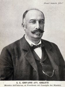 Ritratto di Giovanni Giolitti (1842-1928), politico italiano da Italian Photographer