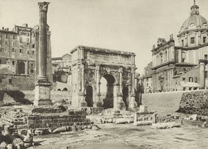 Foro Romano, Arco di Settimio Severo con la Colonna di Foca