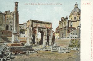 Roma, Italia, Arco di Settimio Severo, La Colonna di Foca da Italian Photographer