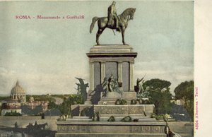 Roma, Italia, Monumento a Garibaldi da Italian Photographer