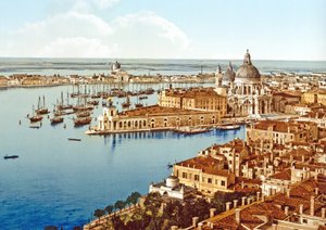 Santa Maria della Salute dal Campanile di Piazza San Marco, Venezia, pub. c.1900