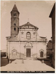Chiesa di San Giovanni Battista, Ravenna, Emilia-Romagna, Italia, fotografia di Pietro Poppi, Bologna, ca 1900 da Italian Photographer