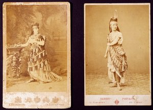 Teresa Stolz e Antonietta Pozzoni in costume per Aida da Italian Photographer