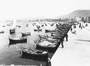 Il porto di Palermo, Sicilia, c.1920 da Italian Photographer