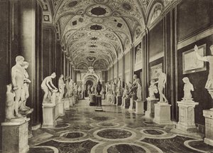 Il Museo Vaticano, Interno della Sala delle Statue
