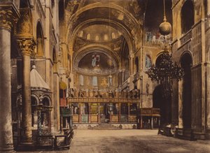 Venezia / Venice: Interno Chiesa S Marco (coloured photo)