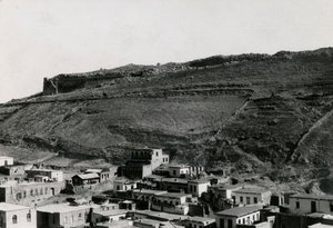 Vista delle mura ellenistiche nell