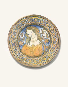 Un piatto Deruta Bella Donna, c.1500-30