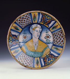 Grande piatto da ritratto di Deruta, c.1530 da Italian School