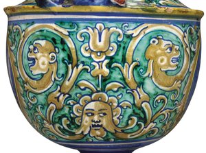 Un vaso a due manici di maiolica Deruta, c.1525-50 da Italian School