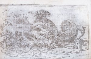 Un carro di pesci fantastico, 1579 da Italian School
