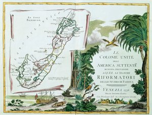 Una mappa delle Bermuda, 1775-85 da Italian School