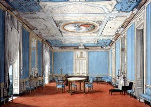 Interno di un palazzo neoclassico napoletano, c.1830 da Italian School