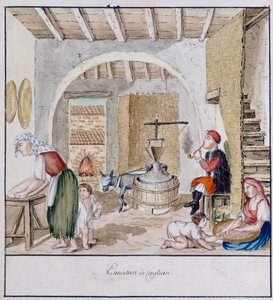Interno rustico a Cagliari, stampa ms. 258, Collezione Luzzetti