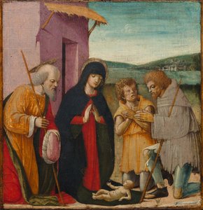 Adorazione dei pastori, c. 1480-1500 da Italian School
