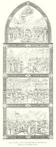 Agnolo Gaddi, lato destro del coro di Santa Croce, storia della Santa Croce da Italian School