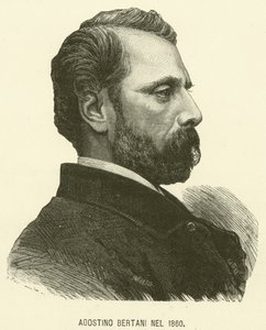 Agostino Bertani Nel 1860 (incisione) da Italian School