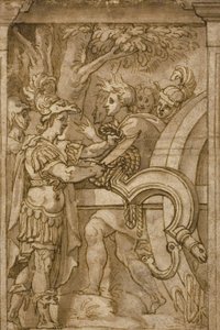 Alessandro taglia il nodo gordiano da Italian School
