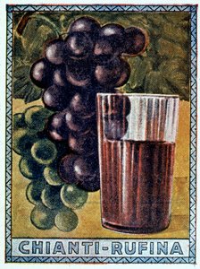 Un manifesto storico del Chianti Rufina da Italian School