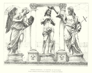 Andrea Contucci, Il Battesimo di San Giovanni, Gruppo in Bronzo su una delle Porte del Battistero, L