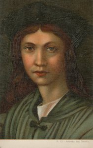 Andrea del Sarto, pittore italiano (cromolito) da Italian School