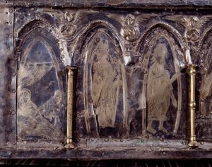 Arca di Barbarossa, con scene della vita di San Giovanni Battista (legno, foglia d