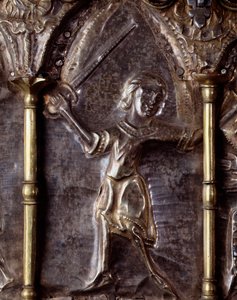 Arca di Barbarossa, con scene della vita di San Giovanni Battista (legno, foglia d