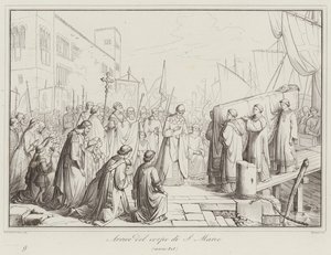 Arrivo del corpo di San Marco, 828 da Italian School