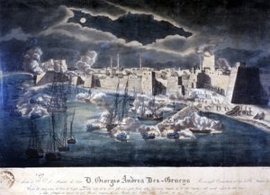Attacco della Marina Sarda al porto di Tripoli durante le operazioni contro la pirateria barbaresca nel 1825.