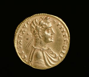 Augustale di Federico II (1198-1250), Regno di Sicilia e Italia Meridionale, Zecca di Messina, 1231-50 (dritto)