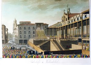 Auto da Fe a Valladolid, da Le Costume Ancien et Moderne di Jules Ferrario, inciso da Bramati e Raineri, pubblicato a Milano, c.1820 da Italian School