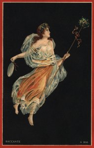 Baccante (litografia a colori) da Italian School