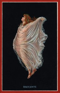 Ragazza Baccante (litografia a colori) da Italian School