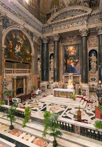 Arte Barocca: Veduta interna della Chiesa del Gesù a Roma da Italian School