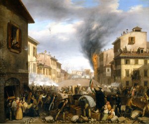 Barricata alla Porta Tosa, Milano, 22 marzo da Italian School