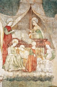 Bicocca degli Arcimboldi: affresco del XV secolo, (dettaglio) da Italian School