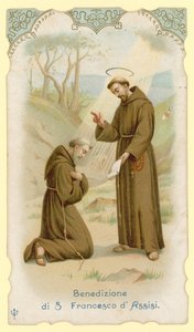 La benedizione di San Francesco d