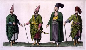 Bostandji, Khasseki e altri esempi di costumi ottomani, tavola 5 da Parte III, Volume I di 