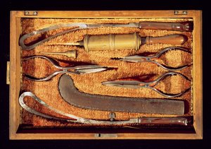 Scatola di strumenti ostetrici