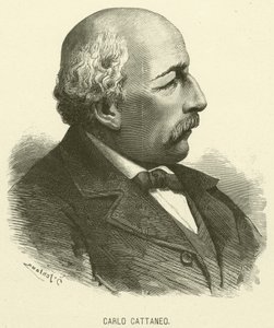 Carlo Cattaneo (incisione) da Italian School