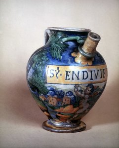 Brocca in ceramica di Urbino. XVI secolo. Museo del Castello, Milano da Italian School
